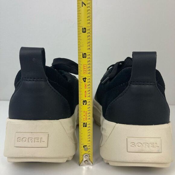 Sorel Women's Ona 503 Everyday Low Top Platform Sneakers Chunky Black Chalk 11 - Picture 5 of 7